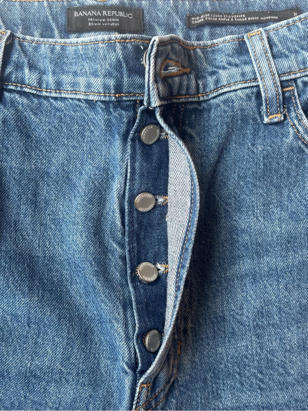 Banana Republic Mid-Rise Loose Stovepipe Jeans - Picture 8 of 10
